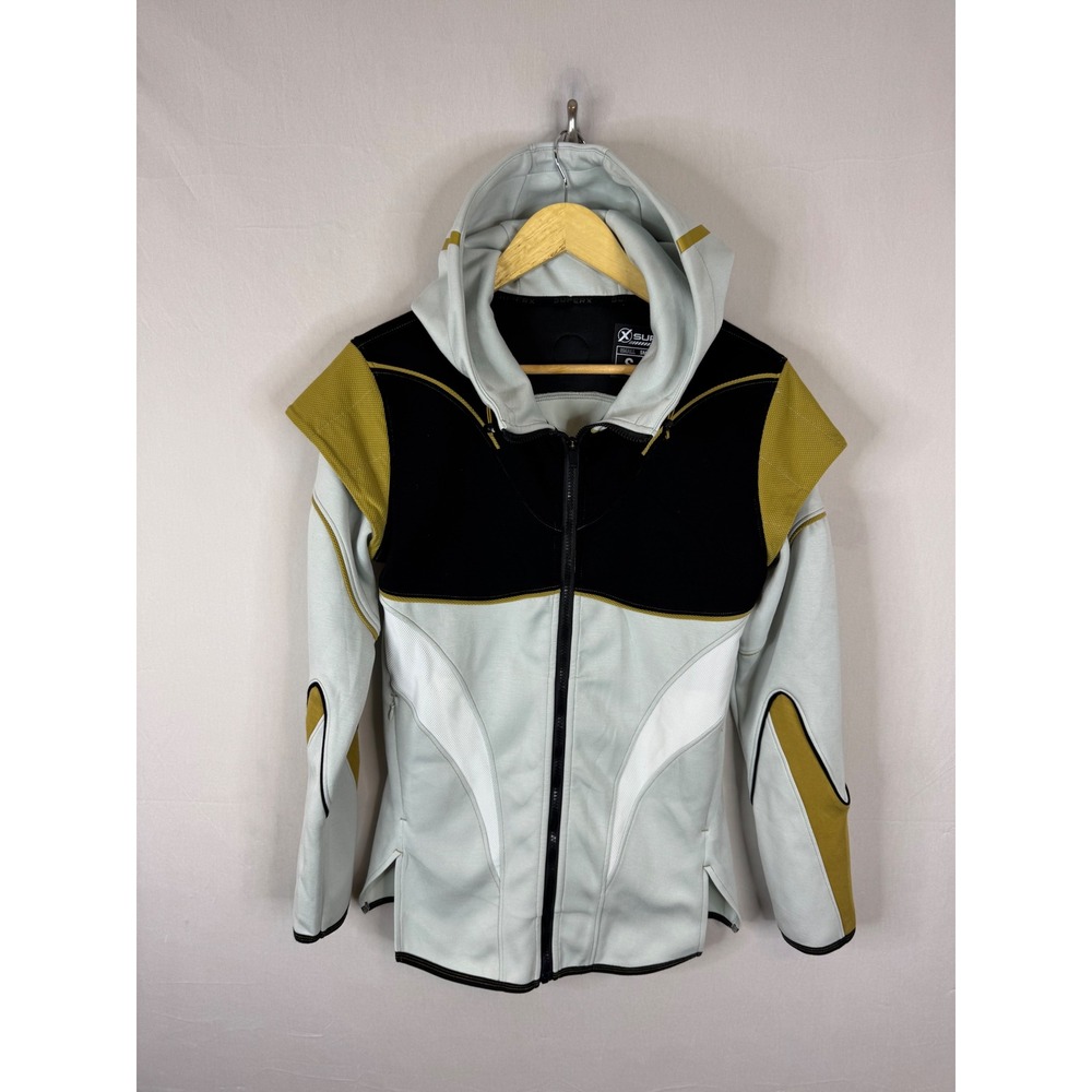 SuperX Power Rangers White Ranger Zip Performance Hoodie Mens S Limited edition